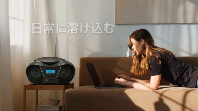 Amazon.co.jp: CDプレーヤー ポータブル CDラジオ ステレオスピーカー